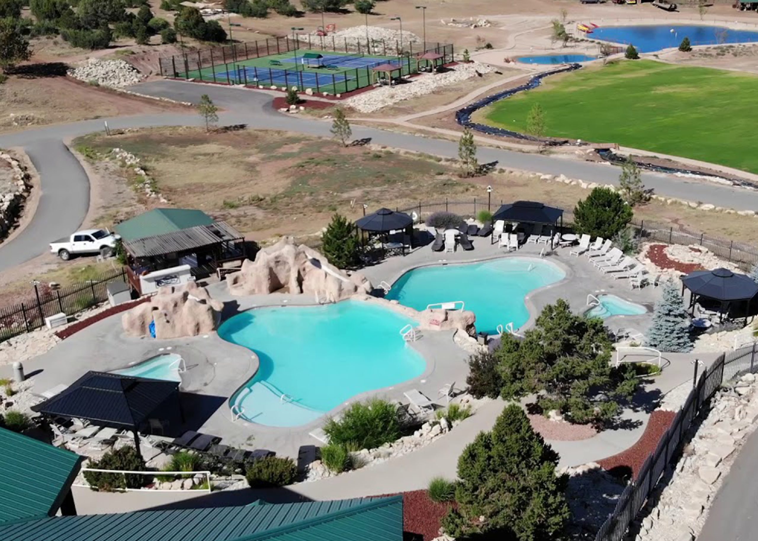 Zion Ranch Resort Two Tier Pools Edited 1